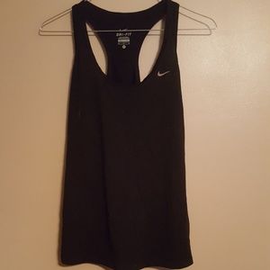 Black Nike dri fit racer back tanktop size medium